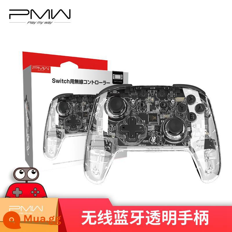 Giá trị tốt công tắc ban đầu chơi game tay cầm pro bluetooth không dây rung liên tục máy tính máy tính trong suốt - [Giá tốt] Tay cầm PRO trong suốt L513 đi kèm nắp bập bênh