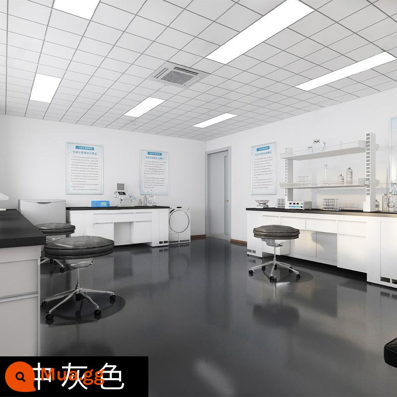 Sơn sàn epoxy gốc nước sơn sàn chống thấm chịu mài mòn sơn sàn xi măng nhà xưởng sơn nhựa gia dụng trong nhà và ngoài trời - Màu xám trung bình [công cụ xây dựng miễn phí]