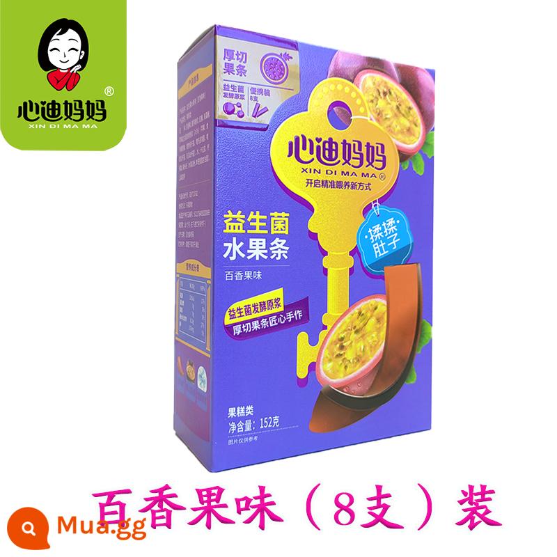 Snack mẹ xindi trái cây tươi dải bột giấy trái cây que táo việt quất dâu 19g/củ - [Gói 8] Hương vị chanh dây [1 hộp]