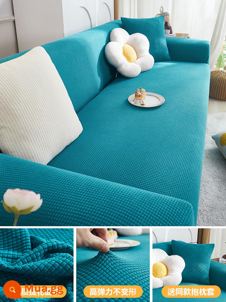 Vỏ bọc ghế sofa bao gồm tất cả các loại vỏ hình chữ vạn mùa thu đông Vỏ bọc ghế sofa 2023 Vỏ đàn hồi phổ thông bốn mùa mới chống mèo cào - Cánh Đồng Lúa Mì-Hồ Xanh