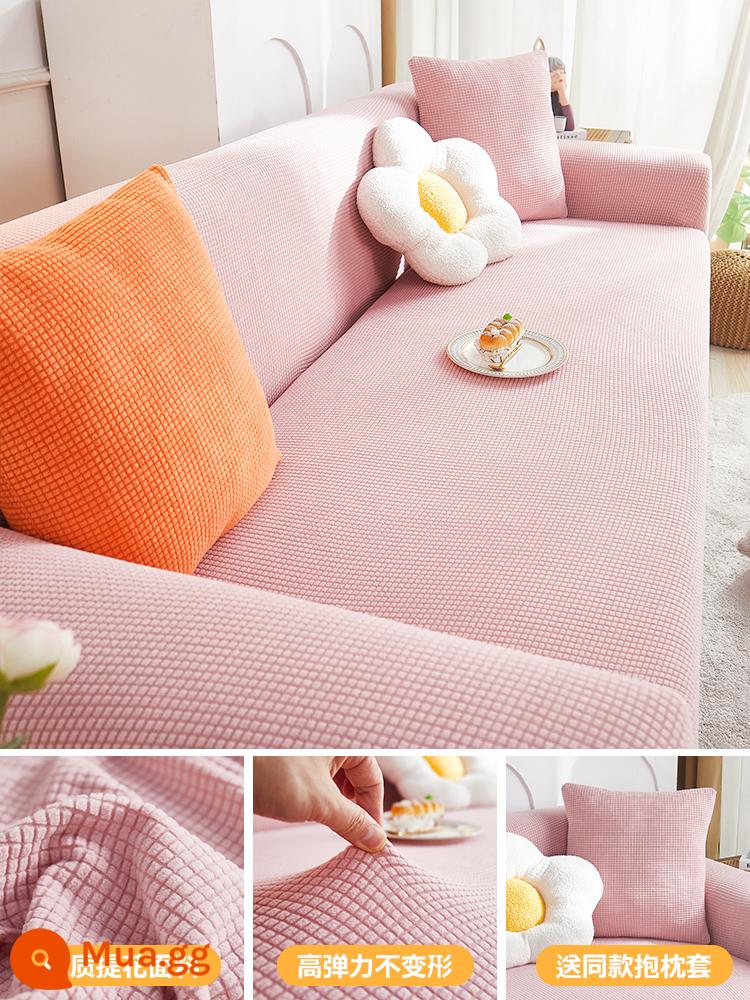 Vỏ bọc ghế sofa bao gồm tất cả các loại vỏ hình chữ vạn mùa thu đông Vỏ bọc ghế sofa 2023 Vỏ đàn hồi phổ thông bốn mùa mới chống mèo cào - Cánh Đồng Lúa Mì - Gouache