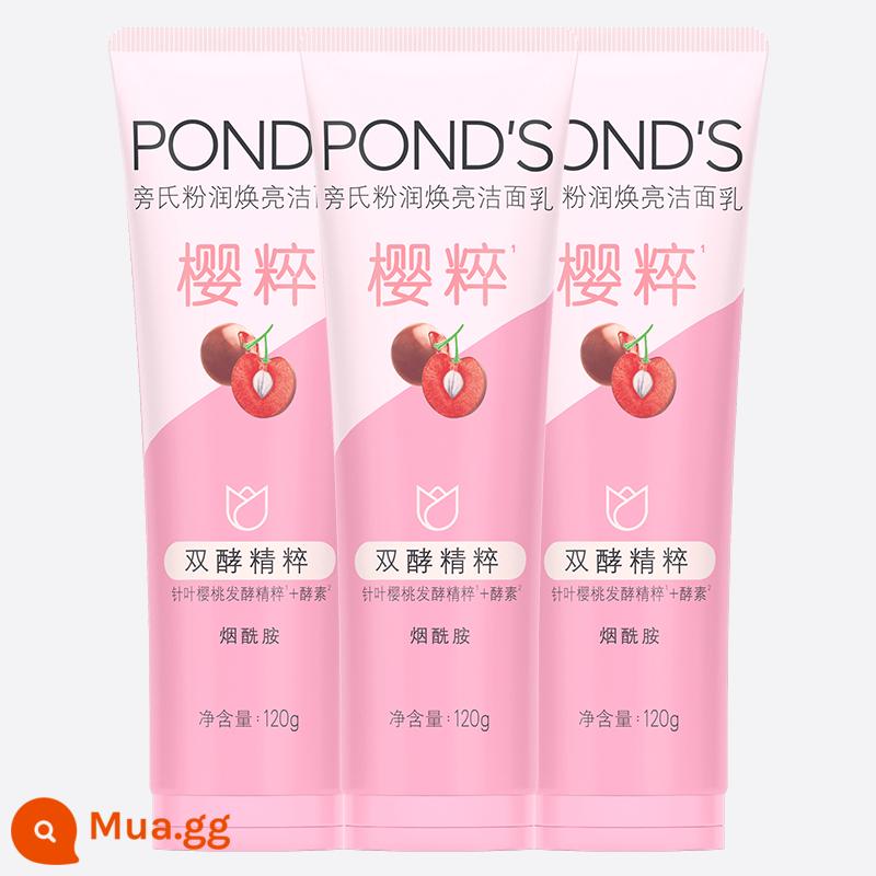 [Chính thức bán hàng trực tiếp] Sữa rửa mặt dưỡng ẩm tinh khiết gạo Pond's Sữa rửa mặt dịu nhẹ và sạch sâu 120g*3 loại nhiều mùi - [Làm sáng da] Sữa rửa mặt Pink Yingze 120g*3