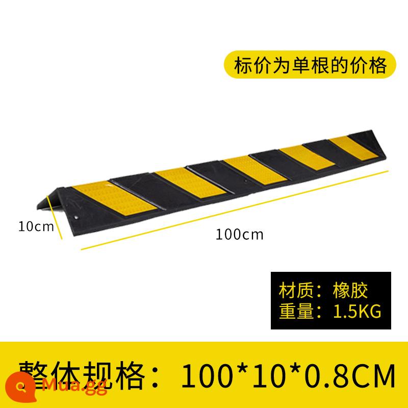 Cao su góc xe dải chống va chạm góc bảo vệ góc chống va chạm Dải góc PVC dày nhà để xe dải cảnh báo giao thông phản quang - 100*10*0.8(cm)