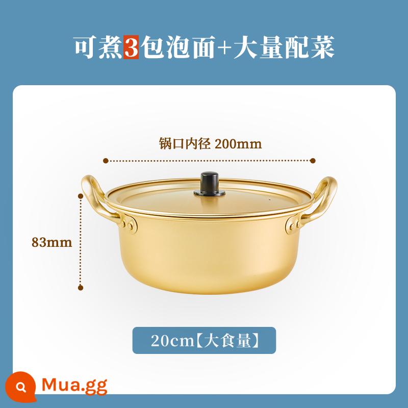 Bát mì ăn liền có nắp đậy bát mì ramen hai tai sinh viên ký túc xá Bộ đồ ăn Hàn Quốc bát ăn cho một người bát đơn lớn dùng trong gia đình - Tô mì ăn liền Hàn Quốc 20cm [tay cầm đôi + bếp ga phù hợp]