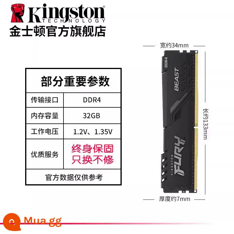 Kingstonfury hacker ddr4 3200/3600/16g/32g bộ nhớ trò chơi máy tính để bàn - Vest-32G đơn