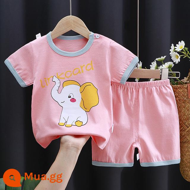 Bộ đồ trẻ em ngắn tay mới 2022 váy mùa hè bằng cotton nguyên chất cho bé gái quần đùi bé trai quần áo trẻ em quần áo trẻ em phiên bản Hàn Quốc - 32 mẫu - Bộ đồ loại A