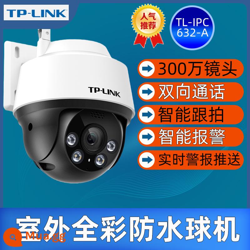 TPLINK thương mại camera chống trộm ngoài trời chống nước độ nét cao tầm nhìn ban đêm toàn cảnh 360 độ ngoài trời bóng máy camera giám sát điện thoại di động điều khiển từ xa cửa an ninh gia đình giám sát hành lang Pulian - 3 triệu màu sắc độ phân giải cao + Cuộc gọi thoại hình người AI