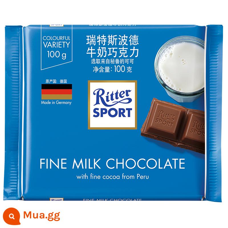 German Ritter Sport Ritter Spode Sports Selected Sandwich Sô cô la 176g Đồ ăn vặt nổi tiếng trên Internet nhập khẩu - Sữa 35% 100g