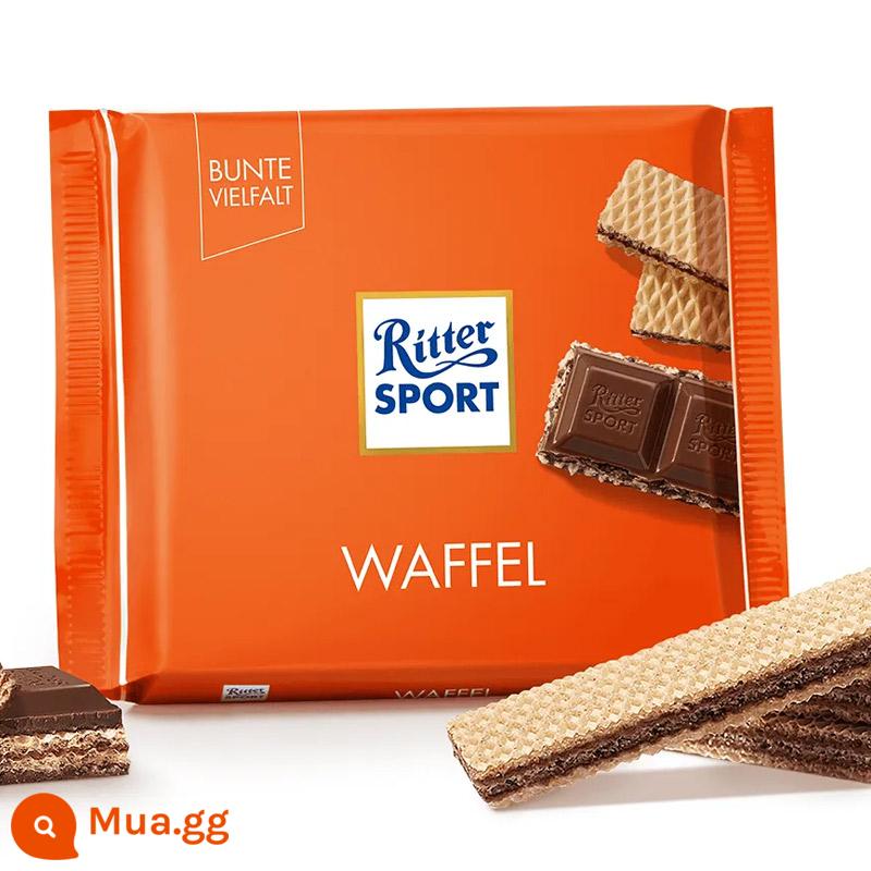 German Ritter Sport Ritter Spode Sports Selected Sandwich Sô cô la 176g Đồ ăn vặt nổi tiếng trên Internet nhập khẩu - Bánh kẹp cacao sữa socola 100g