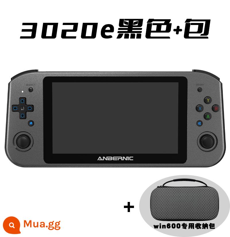 ANBERNIC/Anbernic mới win600 máy tính cổ điển máy chơi game cầm tay 3A máy tính chơi game hai trong một - 3020e8+128G đen + túi đựng