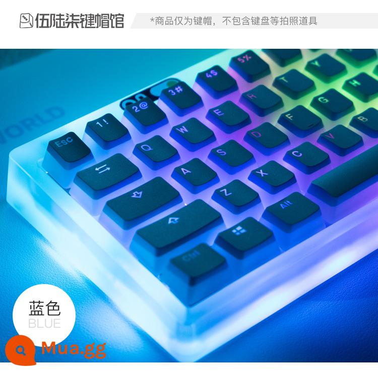 Phiên bản mới của keycap bánh pudding da đôi có miệng kín và không có ổ cắm nước PBT thăng hoa OEM thích ứng 61/68/84/87/104 - Phiên bản mới màu xanh có thể 61/68/84/87/104