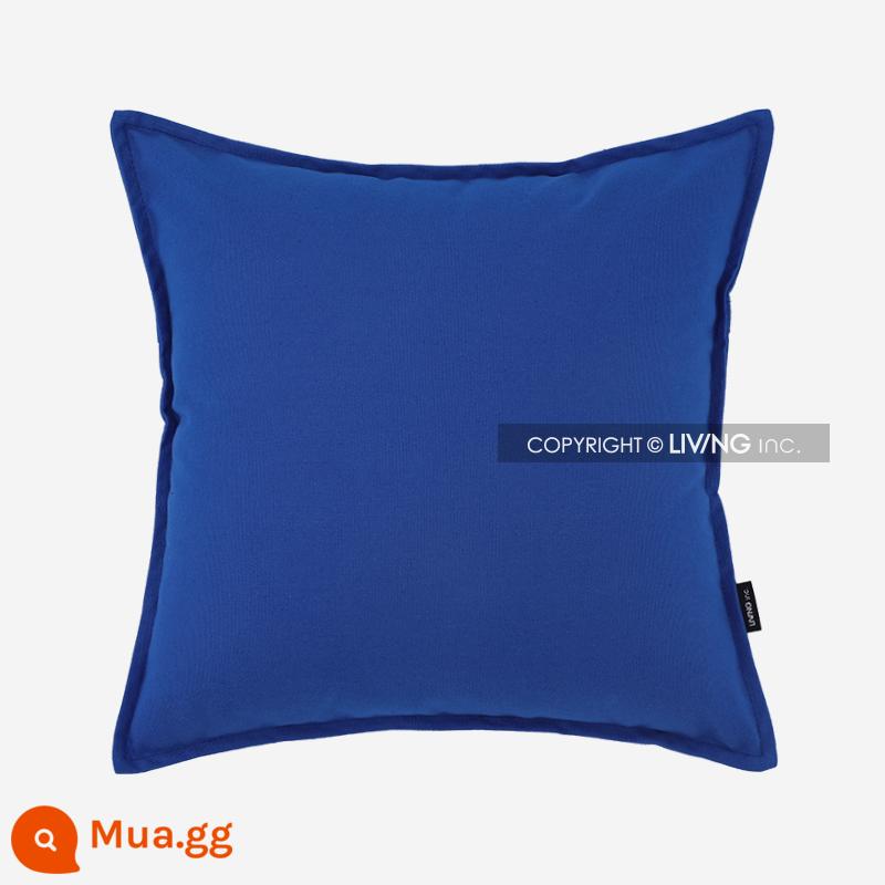 Living inc. Gối vải cotton Vỏ gối vải lanh cotton Màu đệm sofa Đệm phòng khách Gối vuông - bụi sao xanh