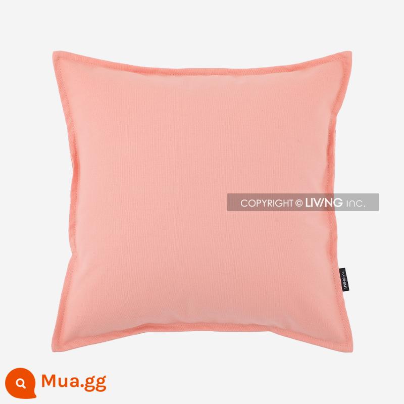 Living inc. Gối vải cotton Vỏ gối vải lanh cotton Màu đệm sofa Đệm phòng khách Gối vuông - bột đường cứng