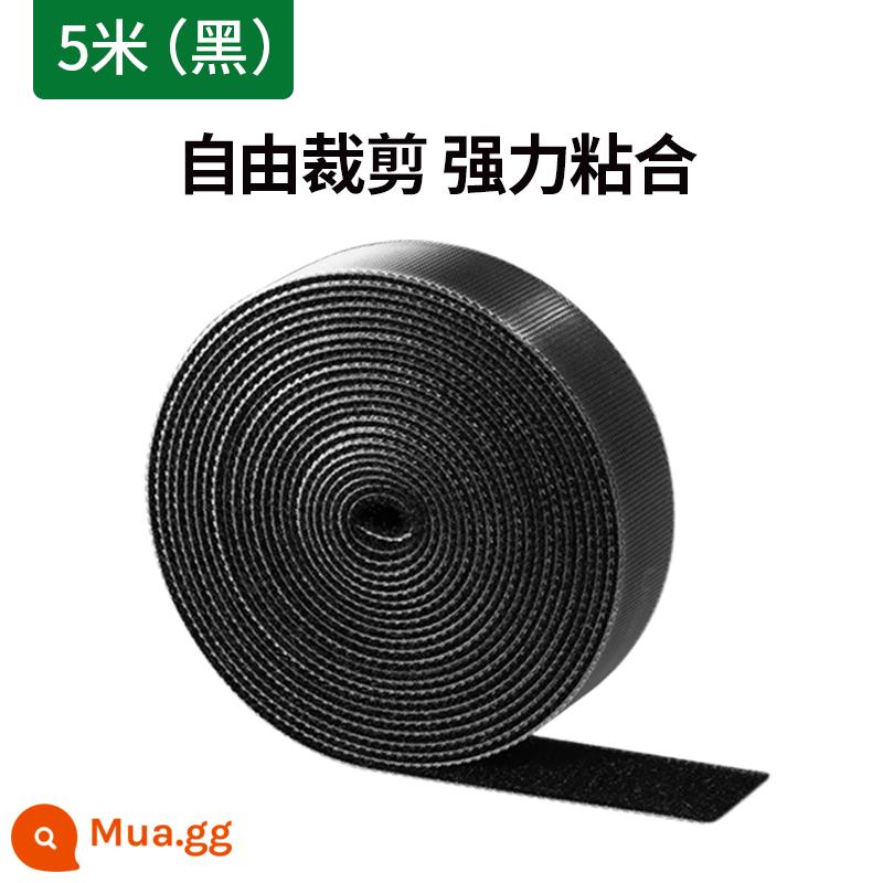 Green Link manager cáp dữ liệu lưu trữ máy tính Dây buộc cáp Velcro dây cáp sạc với bộ cố định cuộn dây máy tính để bàn - [5 mét] Được nâng cấp và mở rộng để quản lý cáp chắc chắn hơn*có thể tái sử dụng