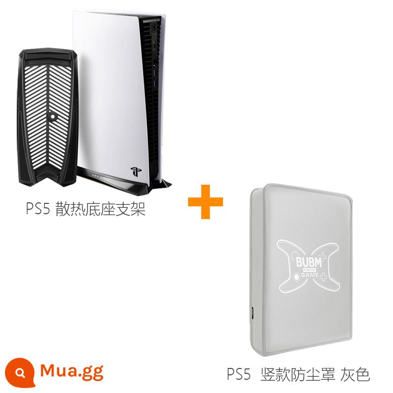 Giá đỡ làm mát PS5 Bộ tản nhiệt của máy chơi game ps4 Giá đỡ làm mát dọc Bảng điều khiển trò chơi PS4 Pro được đặt nằm ngang Đế làm mát phẳng Ghế làm mát chống trượt ps4 giá đỡ tự hỗ trợ mỏng nhẹ - Model dọc - Đế làm mát bảng điều khiển PS5 (ghi chú phiên bản) có nắp che bụi dọc PS5 màu xám