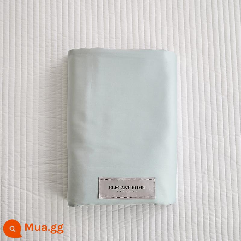 Tự Làm 100 S Đơn Giản Đồng Màu Dài Kim Đơn Cotton Vỏ Chăn Đôi Vỏ Chăn 150x200x230 - cái hồ màu xanh