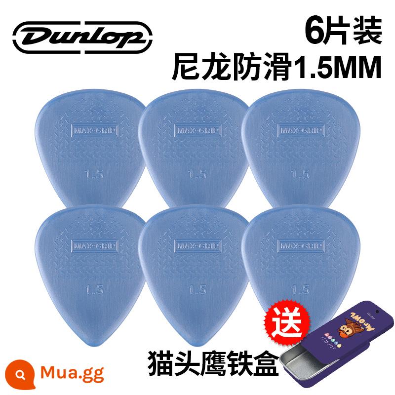 Chính hãng Dunlop Đàn guitar tiêu chuẩn Dunlop Nylon nylon chống trượt lò xo đàn babaklite bakelite - [6 cái] Hộp sắt 1.5mm chống trượt