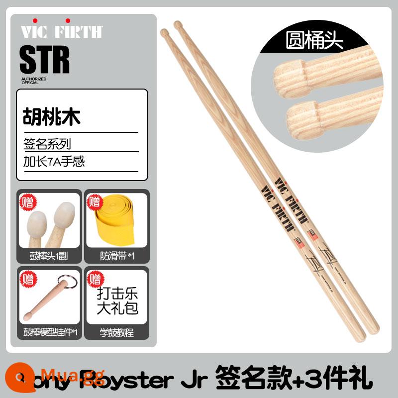 Cần trống Vic Firth do Mỹ sản xuất 5A 7A 5B gỗ óc chó phong trống jazz chữ ký búa dùi trống VF - STR