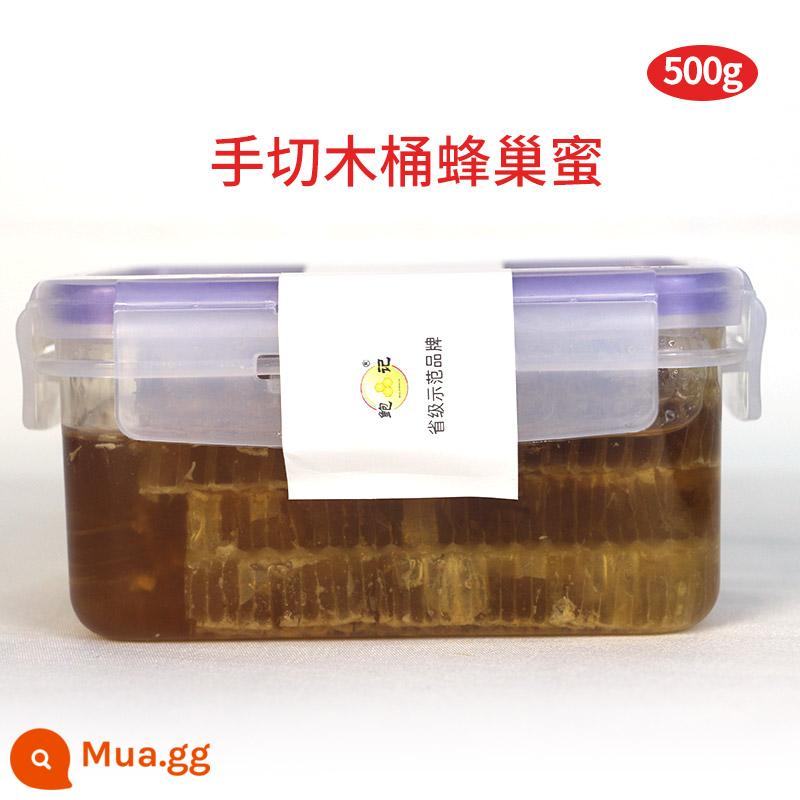 Mật ong tổ ong hộp 500g nhai và ăn mật ong nguyên chất tự nhiên trang trại mật ong đất tự làm mật ong rừng - Mật ong rừng 500g [Giới hạn 10 hộp/ngày]