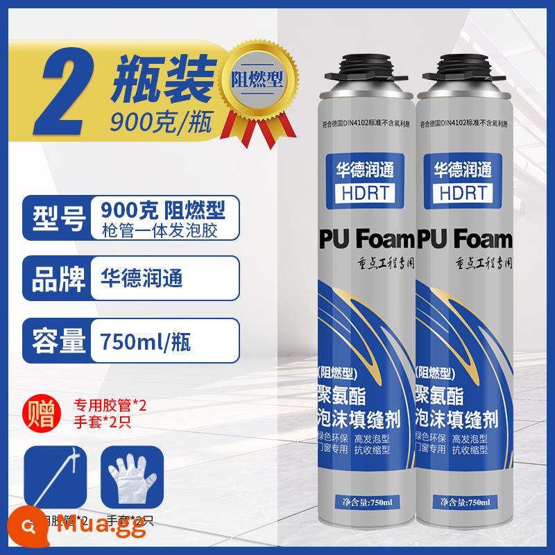 Chất tạo bọt chất hàn bọt cửa và cửa sổ chống rò rỉ làm đầy polyurethane chất bịt kín trương nở đường may cửa bịt lỗ hiện vật - Bình chống cháy loại 2 có nòng tích hợp [750ml/900g] Tặng kèm ống mềm đặc biệt