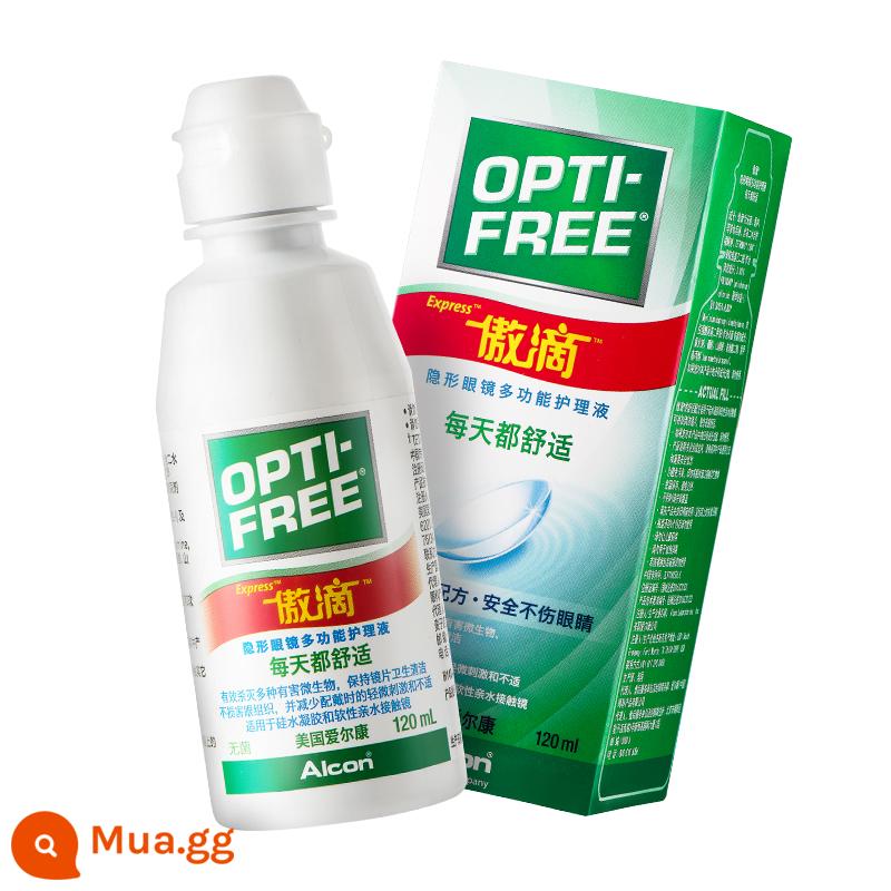 Dung dịch chăm sóc kính áp tròng trong suốt Alcon Pride Drop 355ml + Pride Drop 120ml Dung dịch dưỡng ẩm và khử trùng kính áp tròng màu cận thị - Áo 120ml