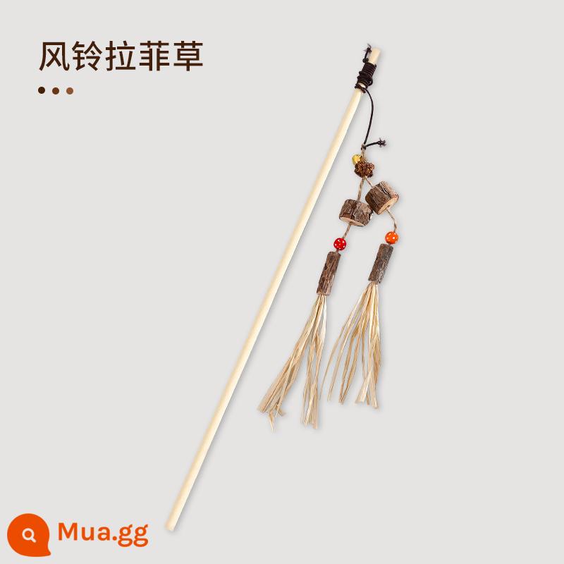 Funny Cat Stick Long Cực Đồ chơi cho mèo Mèo con tự sướng làm giảm lỗ khoan Hiện vật - Phong cách chuông gió raffia