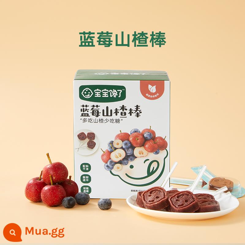 Miễn phí vận chuyển cho bé thèm kẹo mút táo gai, snack trẻ em không chất phụ gia, que táo gai, thực phẩm ăn dặm bổ sung cho trẻ sơ sinh và trẻ nhỏ - Thanh Việt Quất Haw 72g