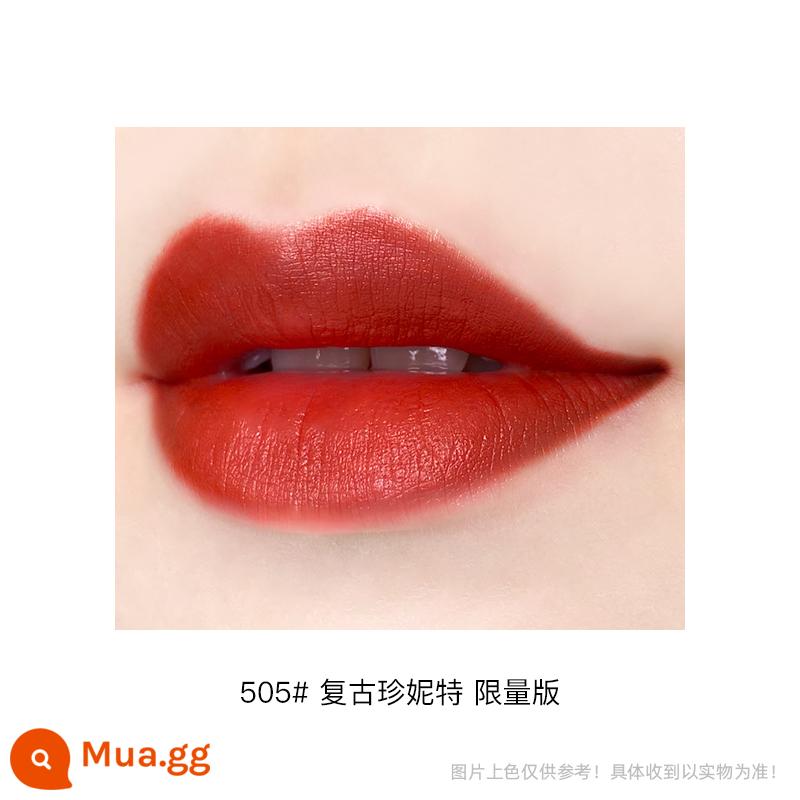 GUCCI/GUCCI Velvet Matte Lipstick phiên bản giới hạn 208#505 thỏi son lì ống vàng 3.5g tôn lên làn da - 505 Cổ điển Janet