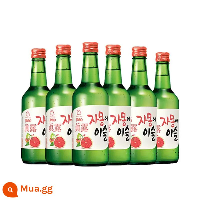 Jinro soju chai rượu vang Jinro hương nho xanh nhập khẩu Hàn Quốc 360ml * 6 cô gái rượu ngọt ngào rượu trái cây không rượu sake - Hương vị Nishiyuzu 6 chai