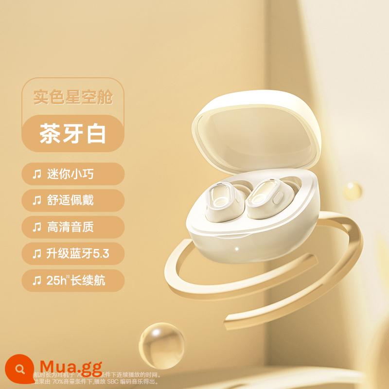 Tai nghe Bluetooth Baseus wm02 true wireless in-ear girl dễ thương không trễ thời lượng pin dài thích hợp cho Huawei Apple - Kho màu trơn WM02 mới ★Bluetooth 5.3√Trắng trà