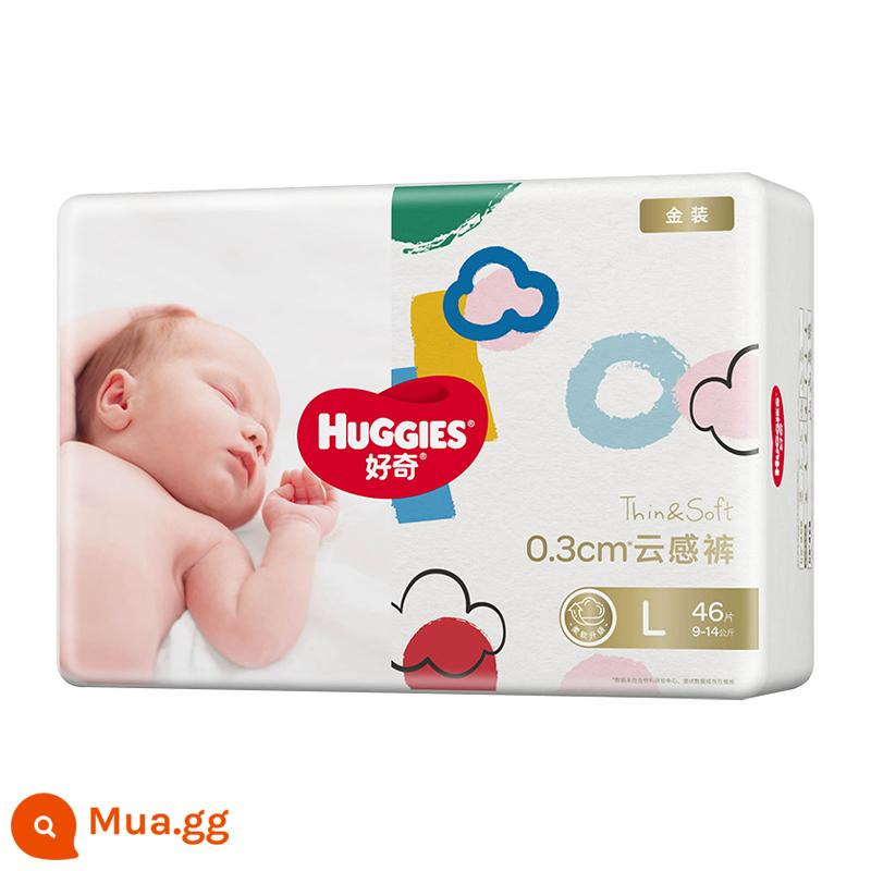 Tã giấy Huggies Gold chính hãng M54/L46/XL37/XXL28 siêu mỏng, khô ráo và thoáng khí - Tã vàng size L 46 miếng