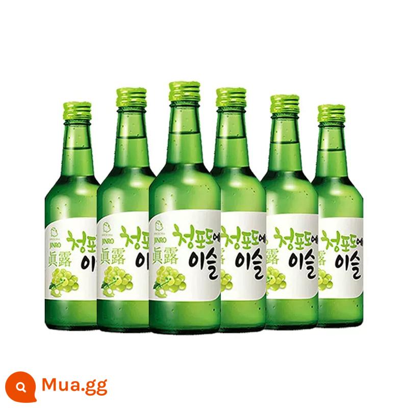 Jinro soju chai rượu vang Jinro hương nho xanh nhập khẩu Hàn Quốc 360ml * 6 cô gái rượu ngọt ngào rượu trái cây không rượu sake - 6 chai hương nho xanh