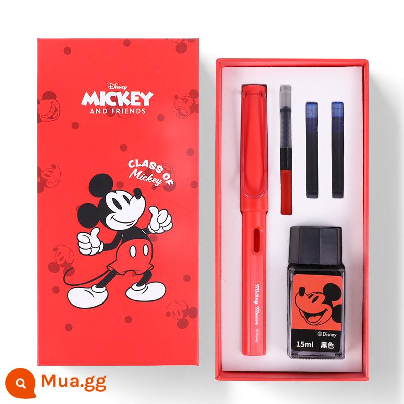 Miễn phí vận chuyển Disney bút hộp quà tặng hộp mực có thể được thay thế cho học sinh món quà đặc biệt tinh tế lưu niệm chữ ký bút - Bộ bút tập Mickey 2023 phong cách mới