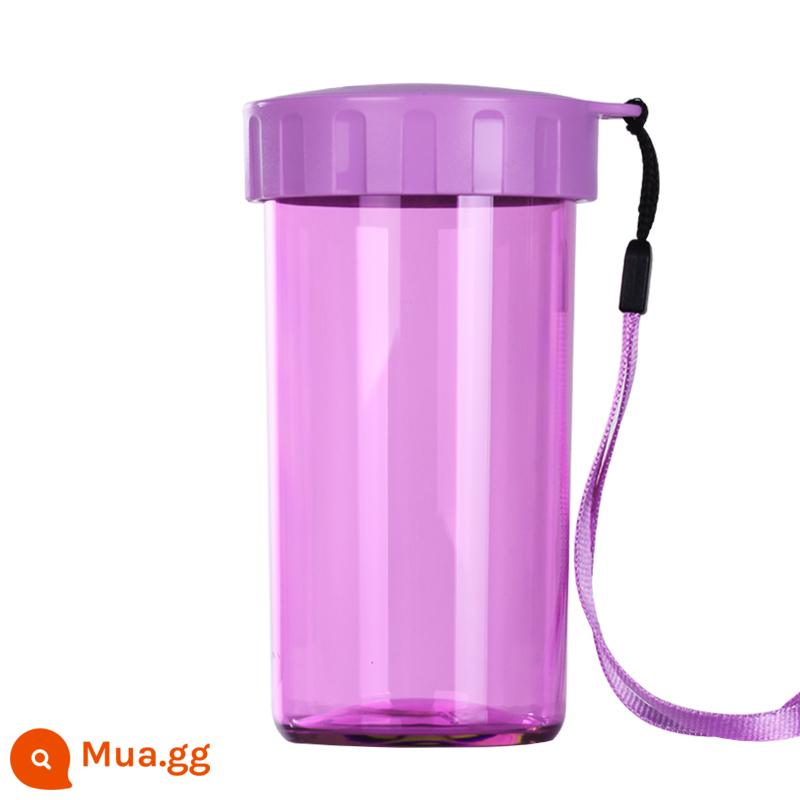 Tupperware Thanh Lịch Cốc Nước 300Ml Nhựa Chống Rò Rỉ Di Động Cốc Thể Thao Nhà Chống Rò Rỉ Cốc Nước Sinh Viên - hoa cúc tím