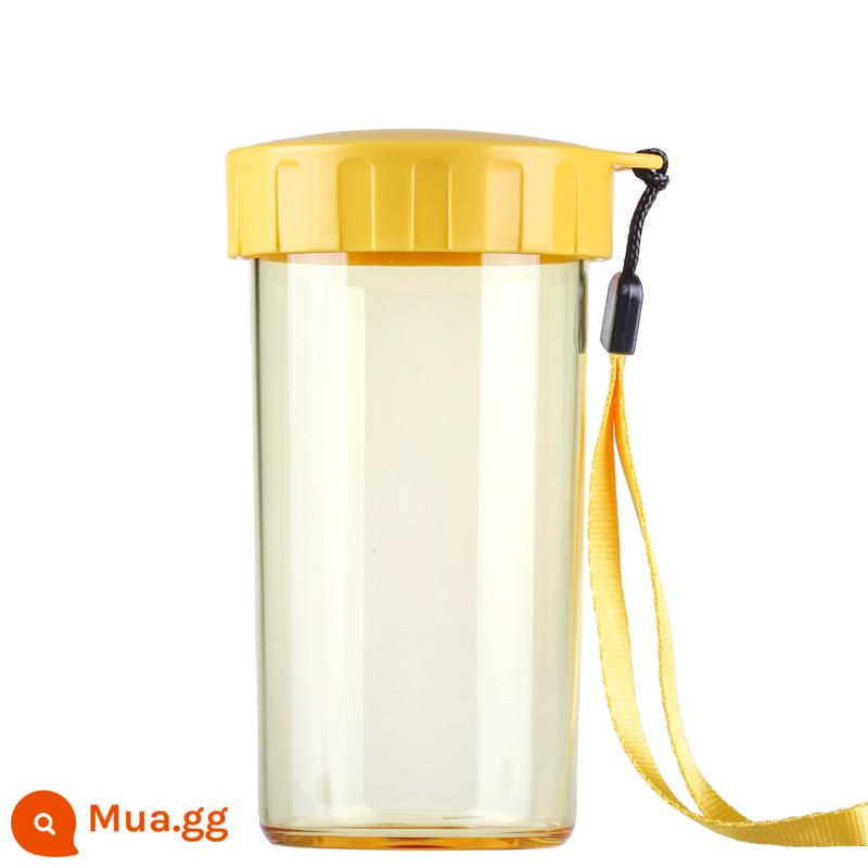 Tupperware Thanh Lịch Cốc Nước 300Ml Nhựa Chống Rò Rỉ Di Động Cốc Thể Thao Nhà Chống Rò Rỉ Cốc Nước Sinh Viên - màu vàng cam quýt