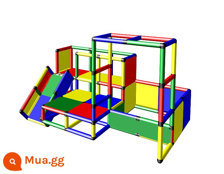 Gia đình leo khung kết hợp trẻ em cầu trượt trong nhà cho bé thiên đường gia đình mẫu giáo tích hợp giác quan rèn luyện thể chất - Kiểu 8