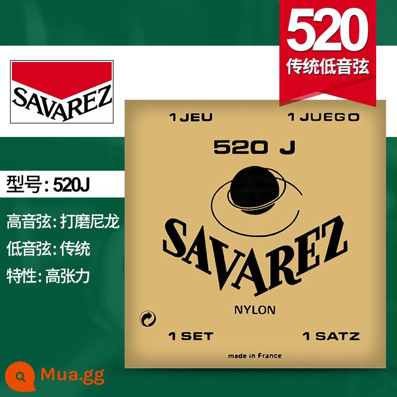 Dây đàn guitar cổ điển Pháp Savarez Savarez 510AJ 500CJ CR AR Bộ dây nylon - Điện áp cao 520J