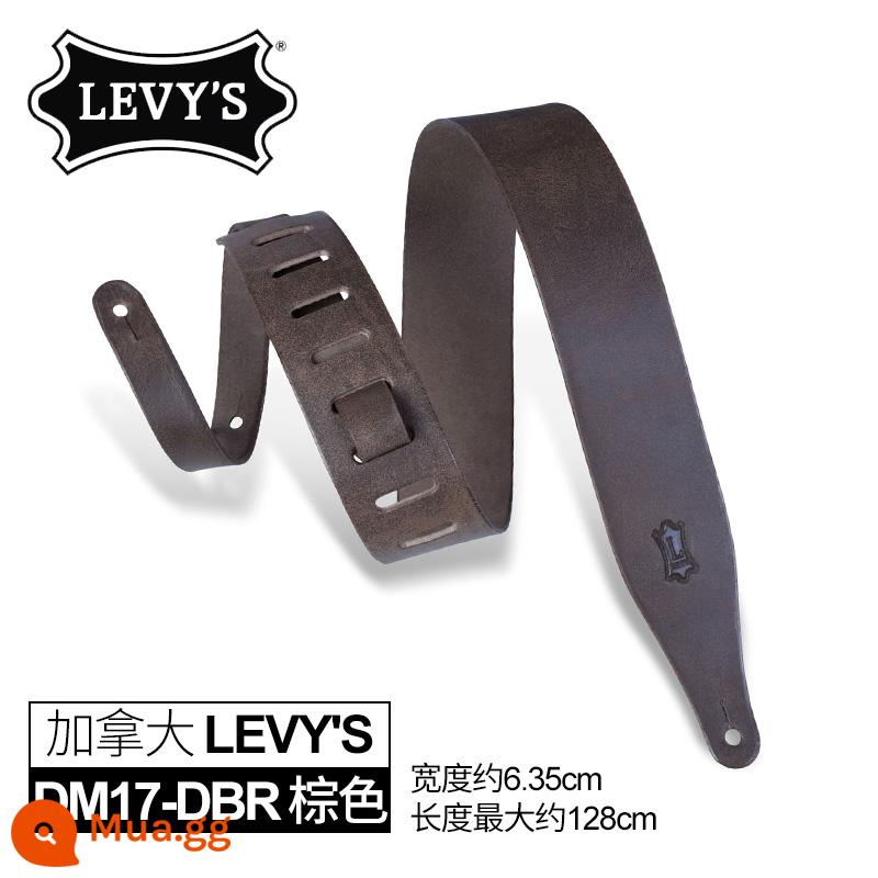 Canada Levy's Levi'sM12 MS26 Da Bass Đàn Guitar Điện Dân Gian Acoustic Guitar Túi Cho Bé Levys - DM17-DBR màu nâu