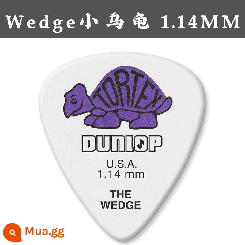 Dunlop Tortex Wedge Little Turtle Bakelite Acoustic Pick 0.5-1.14 - Rùa tím 1.14mm