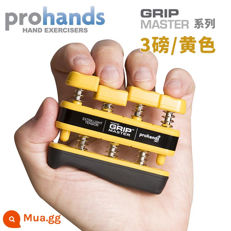 American ProHands VIA đàn piano dành cho người lớn dành cho trẻ em luyện ngón tay cầm huấn luyện lực ngón tay đàn guitar thiết bị lực ngón tay - GRIP Vàng 3 lbs.