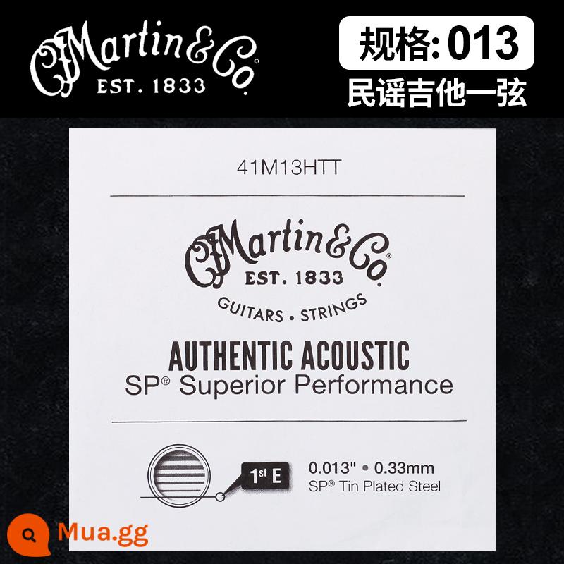 Người Mỹ Martin Martin dân gian đàn guitar dự phòng dây đơn một hai ba dây 1 2 3 4 5 dây đồng phốt pho - Yi Xian 013 (đóng gói trong túi giấy)