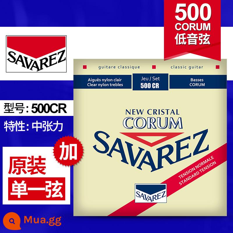 Dây đàn guitar cổ điển Pháp Savarez Savarez 510AJ 500CJ CR AR Bộ dây nylon - Độ căng trung bình 500CR + 1 dây gốc