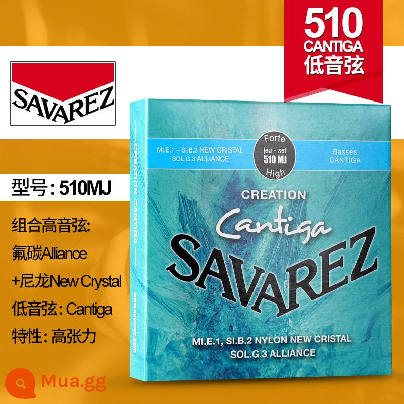 Dây đàn guitar cổ điển Pháp Savarez Savarez 510AJ 500CJ CR AR Bộ dây nylon - Điện áp cao 510MJ