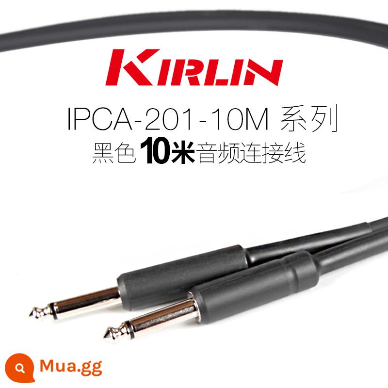 Kirlin Colin đàn guitar cáp điện hộp đàn guitar gỗ bass nhạc cụ âm thanh giảm tiếng ồn dòng 3 6 10 15 mét - 10 mét màu đen