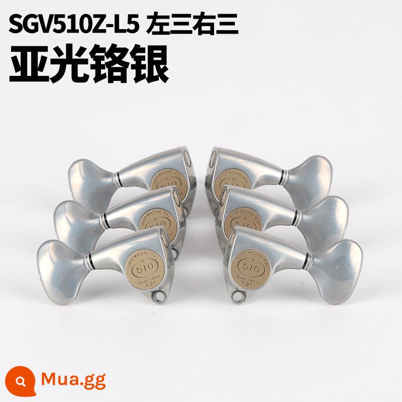 Nhật Bản GOTOH SGV510Z L5 piano nút ballad up-winder gỗ điện ballad dây đàn guitar bán nút - SGV510Z-L5 bạc mạ crôm mờ