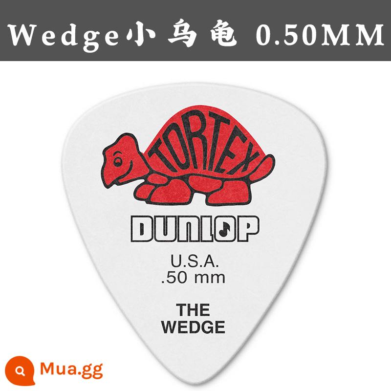 Dunlop Tortex Wedge Little Turtle Bakelite Acoustic Pick 0.5-1.14 - Rùa đỏ 0,5mm