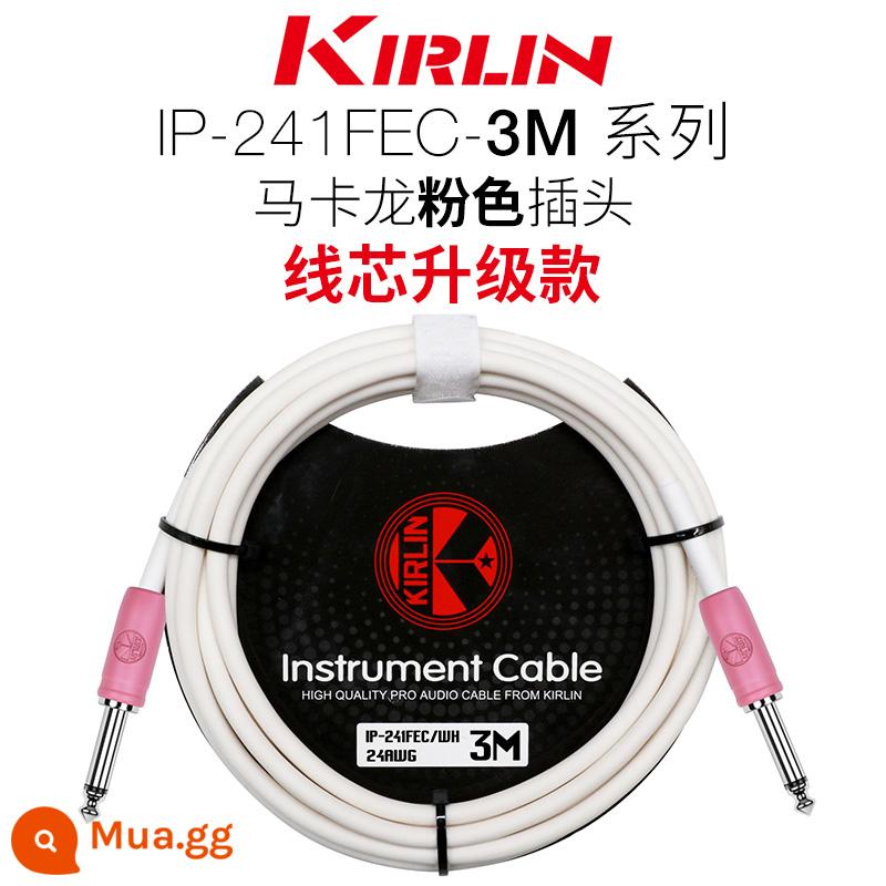 Kirlin Colin đàn guitar cáp điện hộp đàn guitar gỗ bass nhạc cụ âm thanh giảm tiếng ồn dòng 3 6 10 15 mét - Bún cắm 3 lõi phiên bản nâng cấp