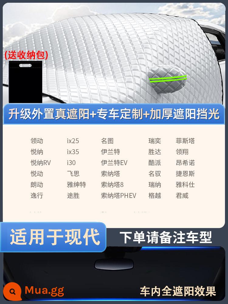 Tấm che nắng ô tô phía trước kính chắn gió kem chống nắng cách nhiệt tấm che nắng che tuyết bánh trước dù che cửa sổ xe bìa - [Đặc biệt hiện đại] Mô hình tùy chỉnh ô tô đặc biệt 1: 1★hấp phụ mạnh★mở rộng, làm dày★bao phủ bốn cửa sổ