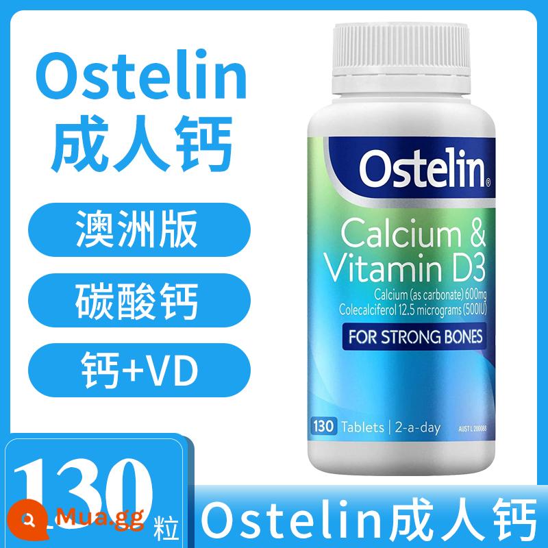 Úc Ostelin Osterlin viên canxi vitamin D bà bầu trung niên và người lớn tuổi 250 hạt canxi khủng long trẻ em - Trắng