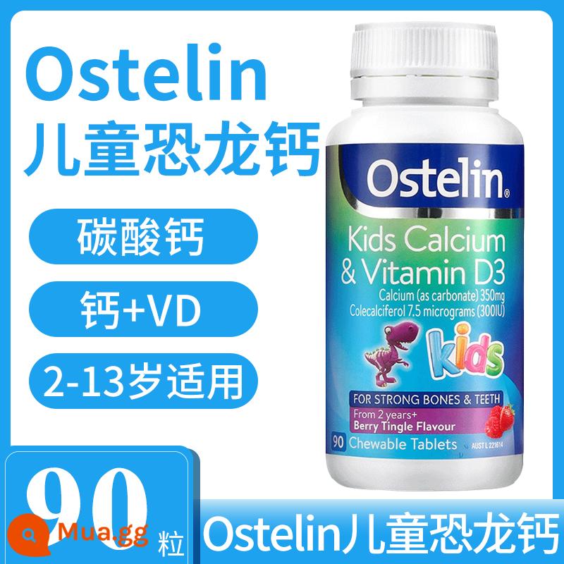 Úc Ostelin Osterlin viên canxi vitamin D bà bầu trung niên và người lớn tuổi 250 hạt canxi khủng long trẻ em - màu vàng